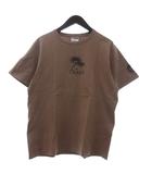 チャップス CHAPS ラルフローレン RALPH LAUREN Tシャツ カットソー 半袖 クルーネック ロゴ プリント L ベージュ ■GY14