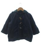 ファミリア Familiar リバーシブルジャケット コート 長袖 フード 紺 ネイビー 100 ■GY14