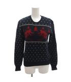 ラルフローレン RALPH LAUREN セーター ニット ウール M 紺 ネイビー スキーヤー柄 長袖 /FF ■GY14