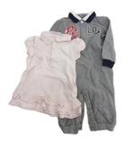 ラルフローレン RALPH LAUREN キッズ ベビーファッション ワンピース ロンパース 2点セット 9M 75 ■GY14