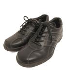 エコー ecco スニーカー シューズ レザー 25.5cm 黒 ブラック