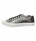 ルイヴィトン LOUIS VUITTON ダミエ タトゥーライン チェッカー柄 市松模様 ロゴ スニーカー 銀 シルバー 7 26cm位 LD 0231 ☆AA★