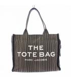 マークジェイコブス MARC JACOBS ザ モノグラム トートバッグ ラージ ハンドバッグ ジャガード 総柄 ベージュ ブラック 黒 H075M01RE21 /KH