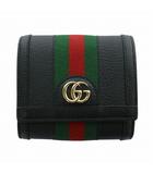 グッチ GUCCI GGマーモント オフィディア 二つ折り財布 レザー 箱付き 黒 ブラック 719887 /MW ■GY12 ■OH