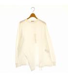 ナゴンスタンス nagonstans 24AW  asymmetry layered long-sleeves t-shirt Tシャツ カットソー M 白 /MI ■OS