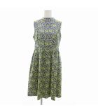 エミリオプッチ EMILIO PUCCI ワンピース ノースリーブ ジャガード 12 青 ブルー 黄 イエロー /UO ■GY41