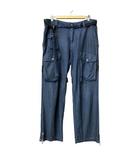 アンドドルチェ&ガッバーナ ドルガバ & DOLCE&GABBANA VINTAGE ヴィンテージ カーゴパンツ リネン混 紺 ネイビー 50 ☆AA★