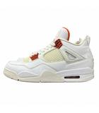 ナイキ NIKE AIR JORDAN 4 RETRO エアジョーダン スニーカー 白 ホワイト オレンジ US9 CT8527-118