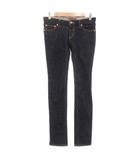 エックスガール x-girl スキニーデニムパンツ ジーンズ ジップフライ ストレッチ ハート型 2 インディゴブルー /GV