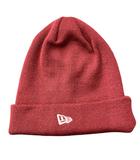ニューエラ NEW ERA ニット帽 ビーニー 帽子 ロゴ刺繍 赤 レッド