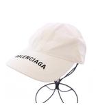 バレンシアガ BALENCIAGA キャップ 帽子 ロゴ 刺繍 6パネル 59cm 白 ホワイト /BB ■OH