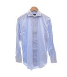 バーニーズニューヨーク BARNEYS NEW YORK シャツ 長袖 39/86 青 ブルー 無地 /FF ■GY43