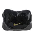 ナイキ NIKE ショルダーバッグ スポーツ エナメル 黒 ブラック シルバーカラー /NU