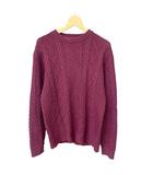 フリークスストア FREAKS STORE ケーブルニット セーター 長袖 M ボルドー系