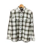 ダブルアールエル RRL ラルフローレン RALPH LAUREN チェック柄 シャツ 長袖 ネルシャツ M グリーン ブルー ☆AA★