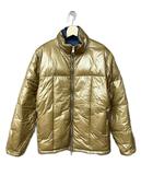 ダンヒル dunhill ダウンジャケット ナイロン 光沢感 ダブルジップ S キャメル