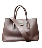  ランデブー Randeboo レザー 2WAY ハンドバッグ ショルダーバッグ 茶 ブラウン