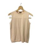 アクリス AKRIS ノースリーブ ニット カットソー ストレッチ F 38 ベージュ