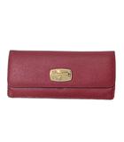 マイケルコース MICHAEL KORS レザー 長財布 赤 レッド ☆AA★