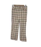 バーバリーブルーレーベル BURBERRY BLUE LABEL ノバチェックパンツ スラックス テーパードパンツ ウール ストレッチ FQF46-594-43 34 ベージュ