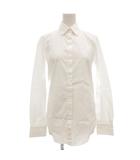 ロエベ LOEWE 長袖シャツ ブラウス 比翼 36 白 ホワイト D216981UNI /GV ■GY18
