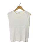 プラステ PLST ハイゲージリネンブレンドニット カットソー ノースリーブ 12-1201016 M 白 ホワイト