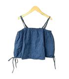 マウジー MOUSSY CRAPE BALLOON  クレーブバルーン キャミソール F 青 ブルー 010FAS30-6390