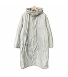 無印良品 良品計画 防風撥水ベンチコート 中綿 ナイロン コート フーディー L グレー BI007A3A