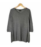 Vネック 長袖 ニット セーター 42 XL グレー AE543-17101JJ ■GY43