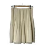 アイシービー iCB プリーツ ひざ丈 フレアスカート 11 L アイボリー ■GY43