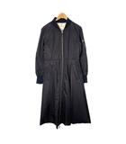 ファーファー furfur MA-1風ドレスコート 中綿 ロング ジップアップ RWFC225004 1 ブラック