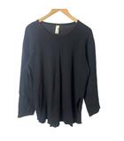 エドウィナホール Edwina Horl ツイード切替カットソー カットソー Tシャツ S ブラック