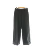 ドリスヴァンノッテン DRIES VAN NOTEN ロールアップワイドスラックスパンツ 34 ブラック /ES ■OS ■SH
