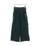 ナゴンスタンス nagonstans 24SS Washedタイプライター タックゴムカーゴ パンツ ワイド S 緑 ダークグリーン 470HS431-2010 /YM