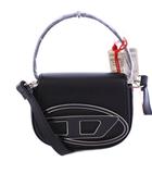 ディーゼル DIESEL タグ付き 1DR XS ミニショルダーバッグ 2WAY ハンドバッグ ワンハンドル レザー ロゴ X08709 黒 ブラック /BB