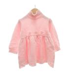 ファミリア Familiar ニット セーター 80 ハイネック 花 ピンク /AE ■GY14