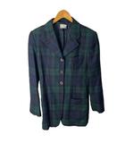 ダナキャランニューヨーク DKNY テーラードジャケット タータンチェック ジャケット グリーン