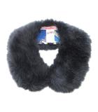 ファミリア Familiar マフラー フェイクファー スタイ 黒 ブラック /AE ■GY14