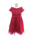 ブランシェス BRANSHES タグ付き ワンピース 140 フリル 半袖 ひざ丈 ピンク /AE ■GY14