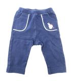 ミキハウス mikihouse パンツ スラックス 90 イージー レース 裾フリル 紺 ネイビー /AE ■GY14