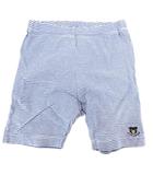 ミキハウス mikihouse ハーフパンツ ショート 80 イージー ボーダー 総柄 青 ブルー /AE ■GY14