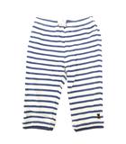 ミキハウス mikihouse パンツ 80 イージー ボーダー 白 ホワイト 青 ブルー /AE ■GY14