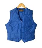 エディーバウアー EDDIE BAUER グースダウンベスト ベスト 黒タグ ヴィンテージ ブルー
