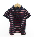 ポロ ラルフローレン POLO RALPH LAUREN ポロシャツ 半袖 鹿の子 ボーダー 男の子 90 紺 ネイビー 赤 レッド /GV ■GY14