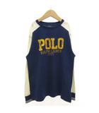 ポロ ラルフローレン POLO RALPH LAUREN ロゴプリントTシャツ 長袖 ロンT 男の子 150 紺 ネイビー 白 ホワイト /GV ■GY14