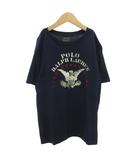 ポロ ラルフローレン POLO RALPH LAUREN プリントTシャツ 半袖 クルーネック 男の子 150 紺 ネイビー /GV ■GY