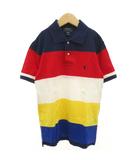 ポロ ラルフローレン POLO RALPH LAUREN ポロシャツ 半袖 ボーダー 鹿の子 男の子 140 マルチカラー /GV ■GY14