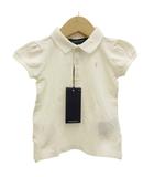 ラルフローレン RALPH LAUREN タグ付き ポロシャツ 半袖 ポニー刺繍 女の子 90 白 ホワイト /GV ■GY14