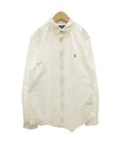 ラルフローレン RALPH LAUREN ボタンダウンシャツ 長袖 ポニー刺繍 男の子 L 14-16 白 ホワイト /GV ■GY14