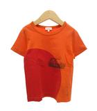 ポールスミス PAUL SMITH プリントTシャツ 半袖 男の子 4 赤 レッド オレンジ /GV ■GY14